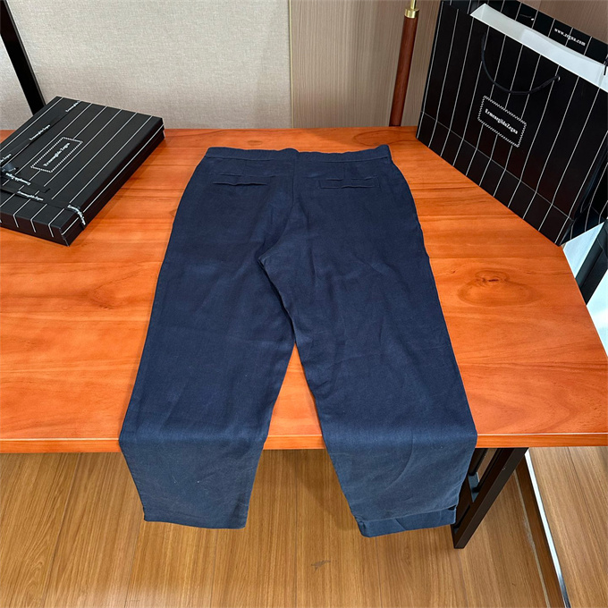 zegna premium linen straight-leg trousers